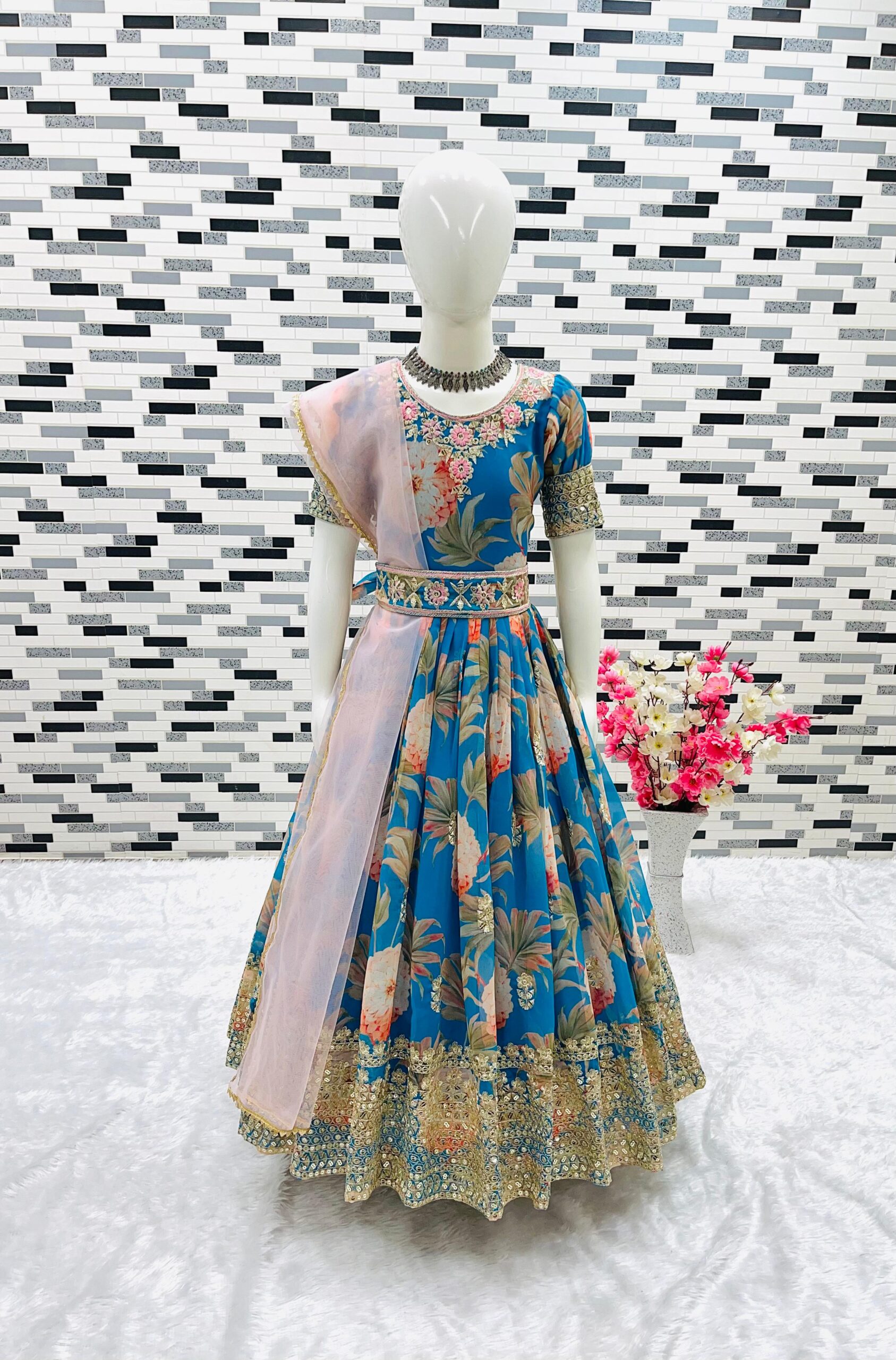 hit design presenting heavy fox georgette gown kids hit design presenting heavy fox georgette gown kids