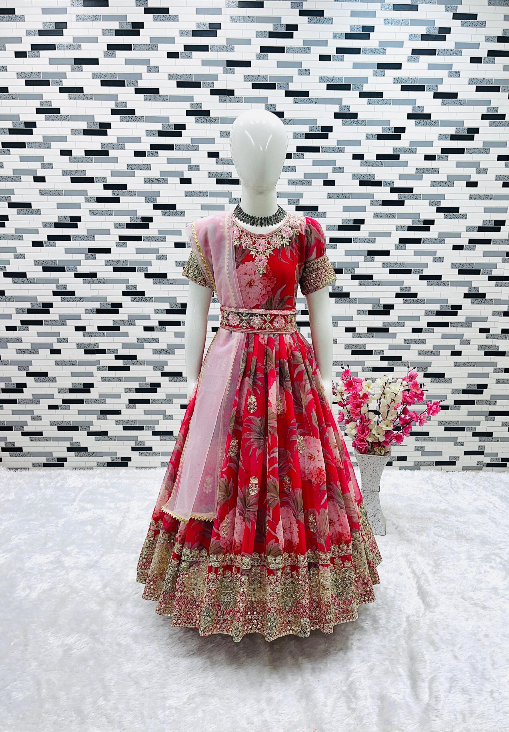 hit design presenting heavy fox georgette gown kids hit design presenting heavy fox georgette gown kids