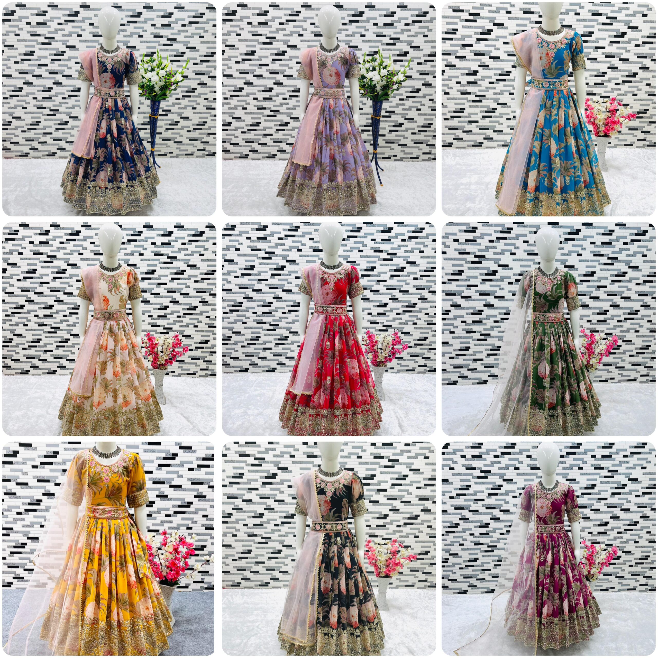 hit design presenting heavy fox georgette gown kids hit design presenting heavy fox georgette gown kids