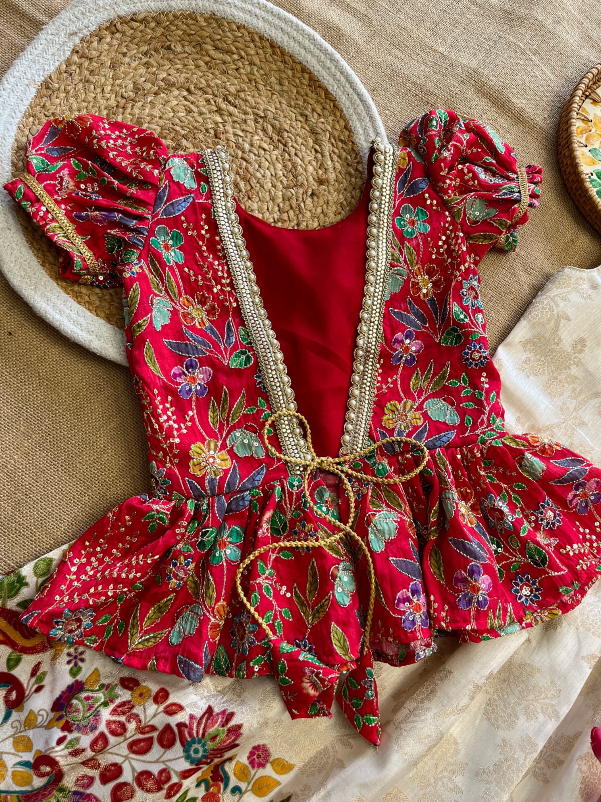 lehengha made from tussar silk kids lehengha made from tussar silk kids