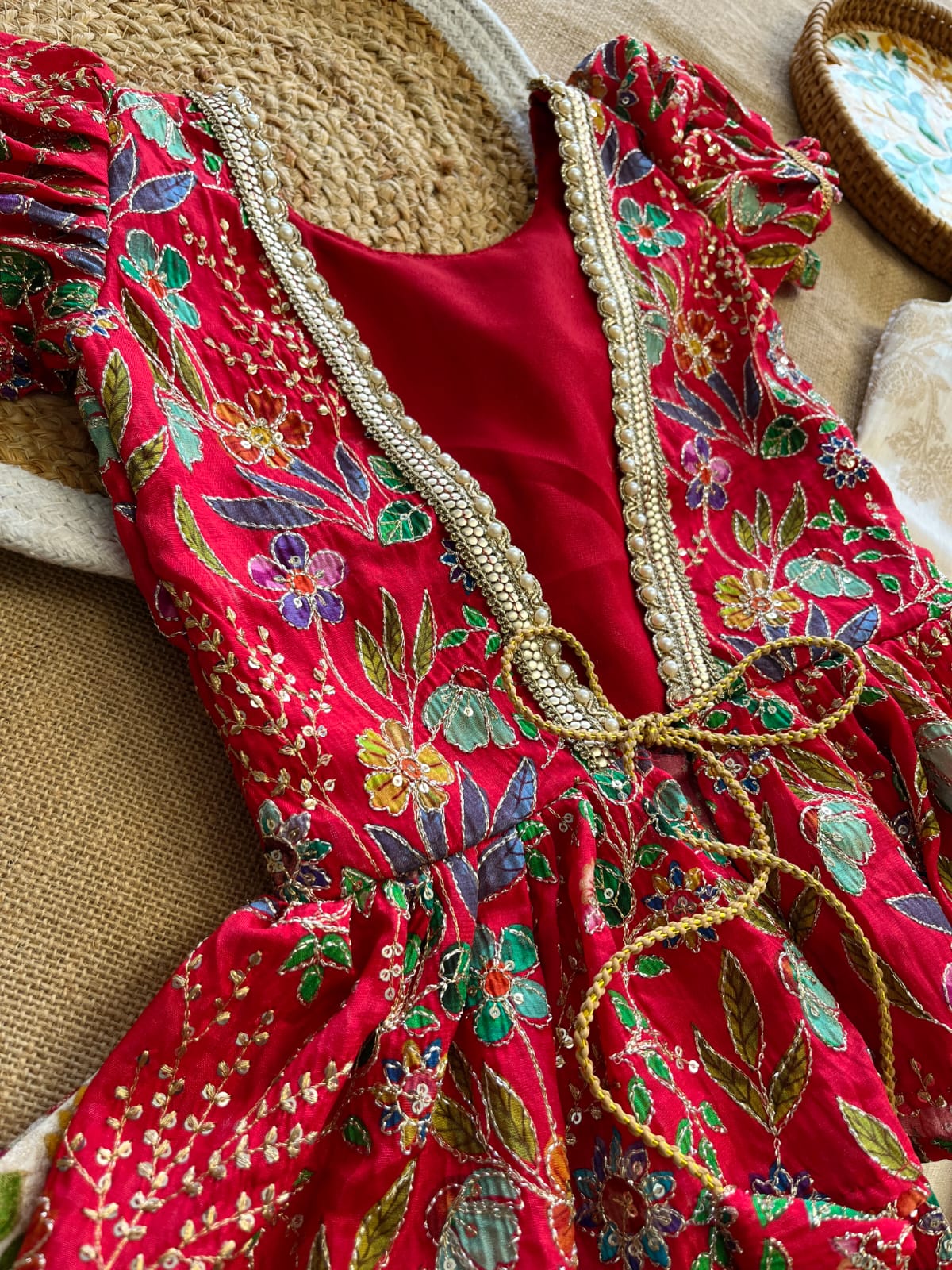 lehengha made from tussar silk kids lehengha made from tussar silk kids