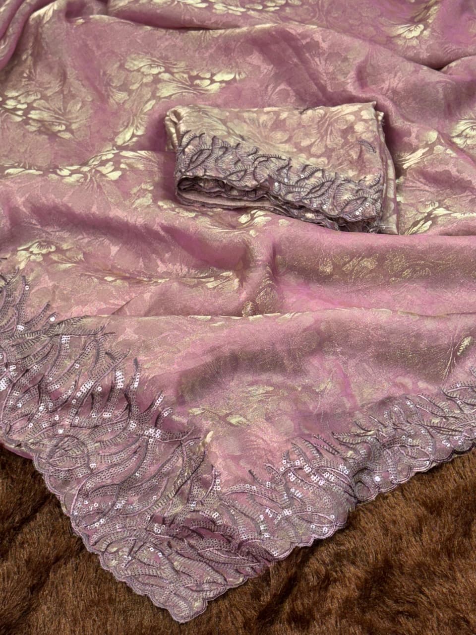 partywear beauty with glimpse of Embroidered work saree - Image 2