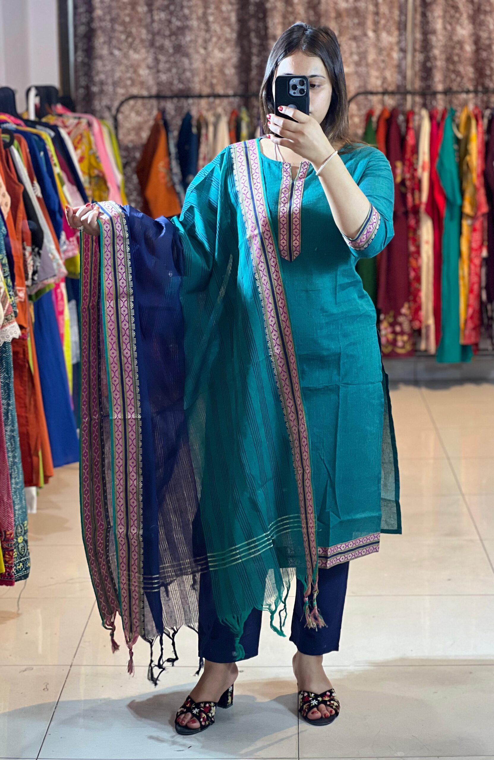 handloom cotton silk kurti handloom cotton silk kurti