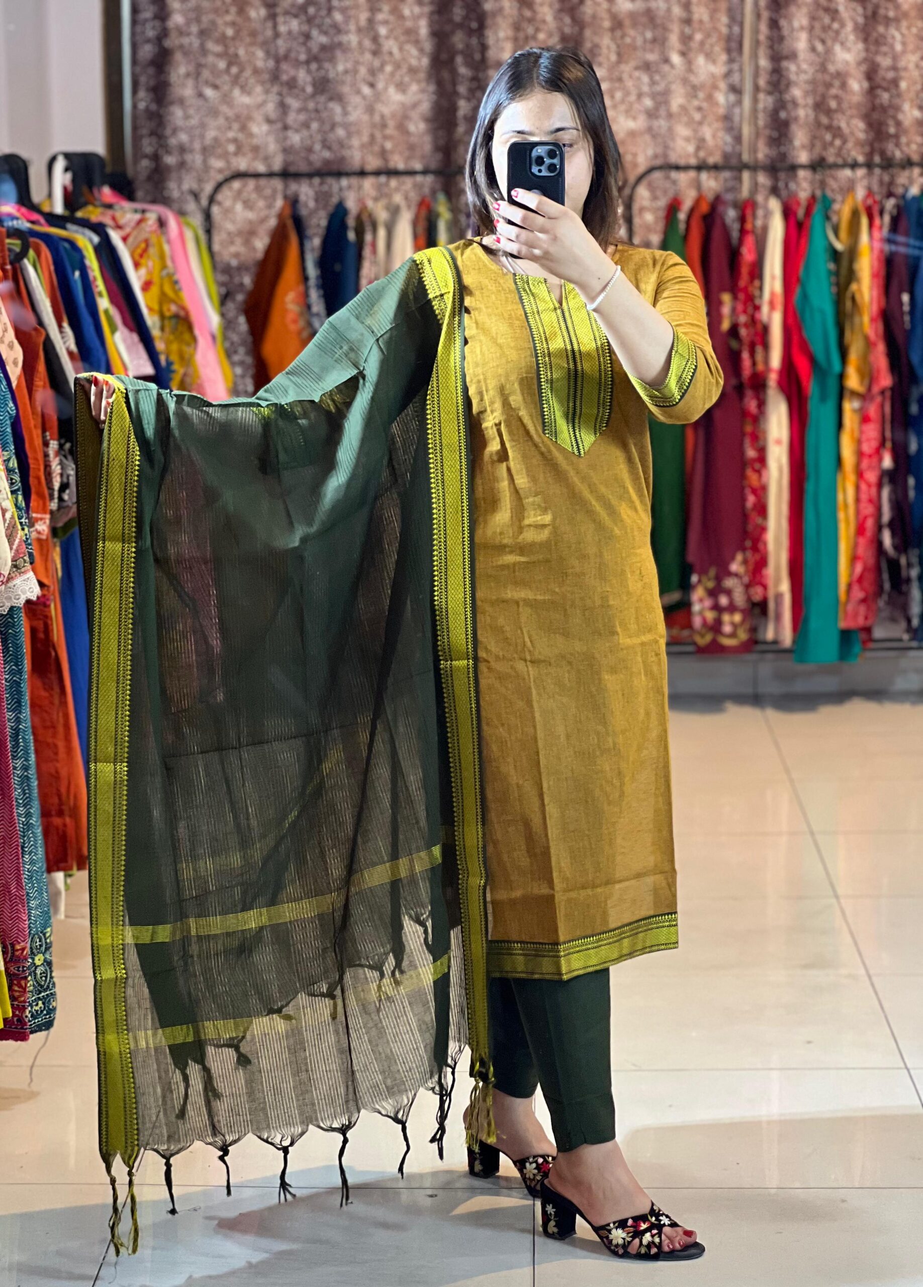 handloom cotton silk kurti handloom cotton silk kurti