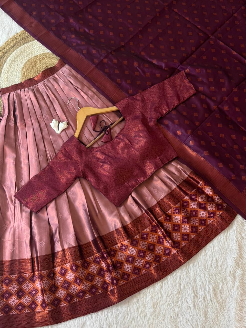 kanjiveram silk pure zari lehegha kanjiveram silk pure zari lehegha