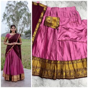 Home the south style kanjivaram silk lehenga
